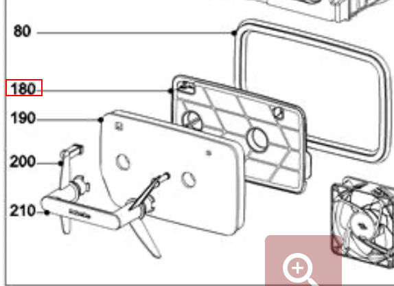 Grille corps de filtre Miele