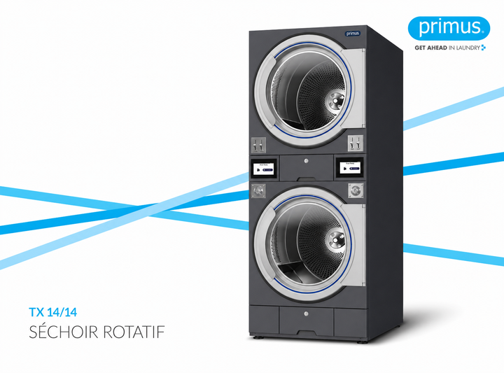 Sèche-linge double  PRIMUS TX 14 / 14 capacité 2X16 kg