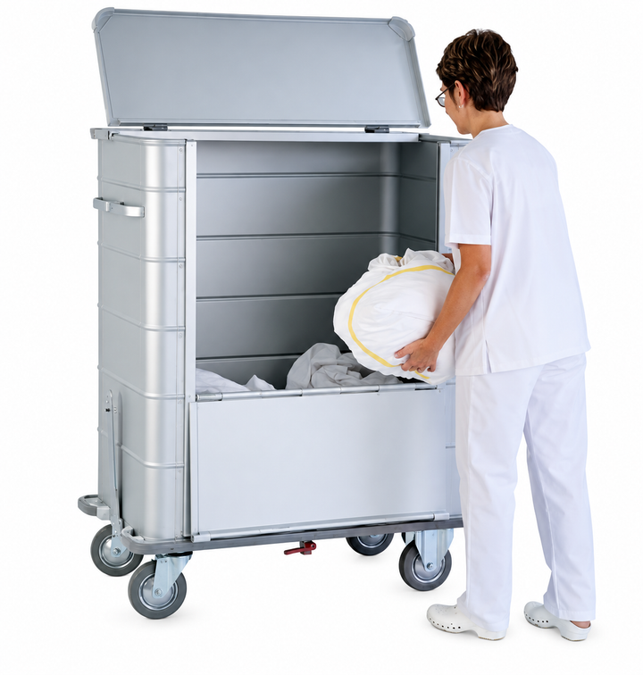 Chariot aluminium transport de sacs professionnel
